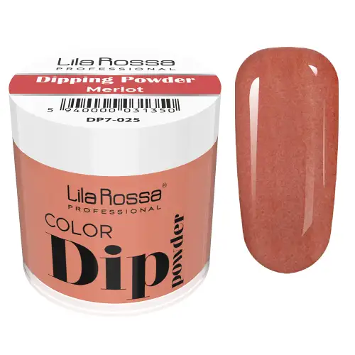 Dipping powder color, Lila Rossa, 7 g, 025 merlot