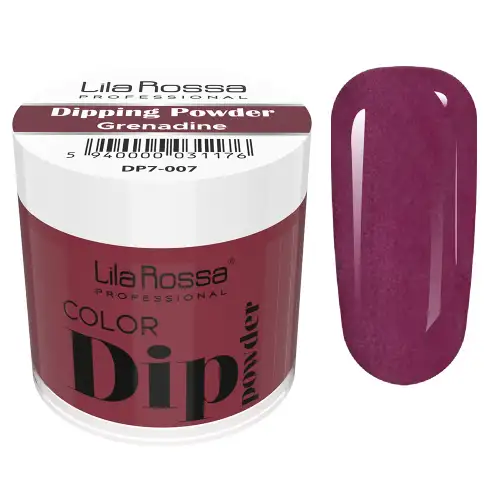 Dipping powder color, Lila Rossa, 7 g, 007 grenadine