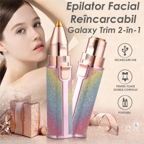 Epilator Facial Reincarcabil Galaxy Trim 2 in 1