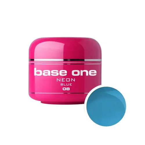 Gel UV color Base One, Neon, blue 08, 5 g
