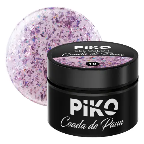 Gel UV color Piko, Coada de paun, 5g, model 10