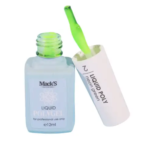 Mack'S Liquid Polygel Neon Green - 2, 12ml