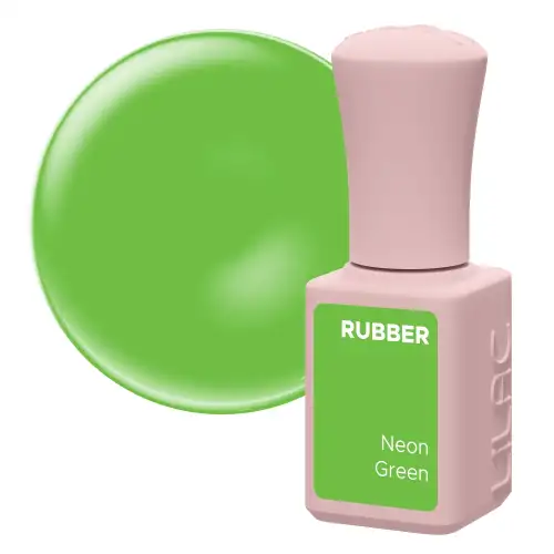 Oja semipermanenta Lilac Rubber Neon Green 6 g
