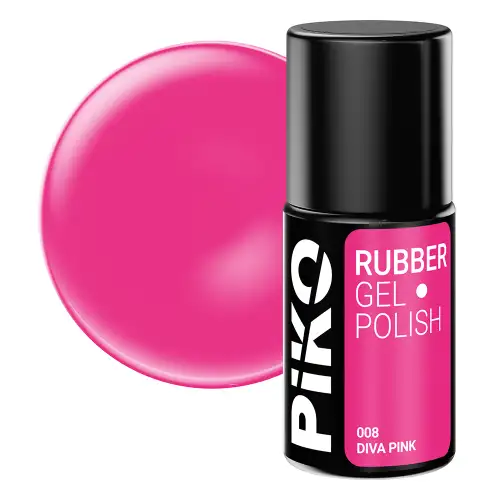 Oja semipermanenta Piko, Rubber, 7ml, 008 Pink