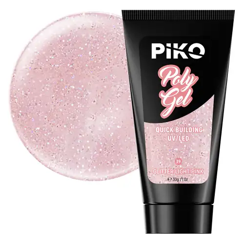Polygel color, Piko, 30 g, 39 Glitter Light Pink