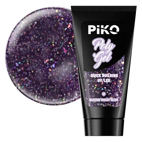 Polygel color, Piko, 30 g, 42 Glitter Violet Bliss